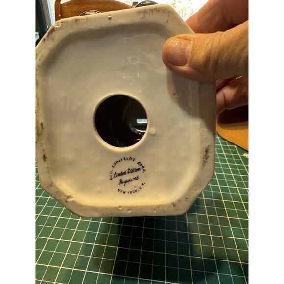 Vintage Geo. Borgfeldt Corp. Limited Edition NY NY Toby Jug Limited Edition Bank - Picture 4 of 5